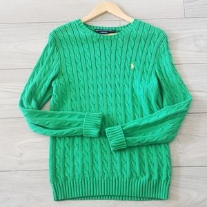 Beautiful Green Ralph Lauren Crewneck Sweater Size Large